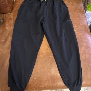 Dark Navy cargo jogger scrub pants